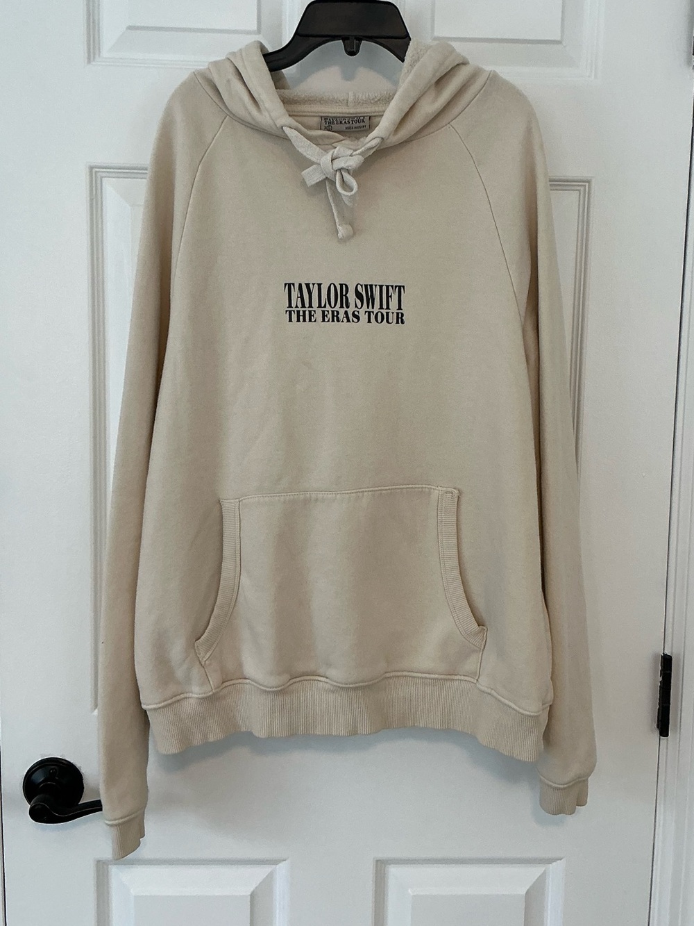 TAYLOR SWIFT The Eras  Tour OFFICIAL Hoodie Sweatshirt | Cream | Size XS